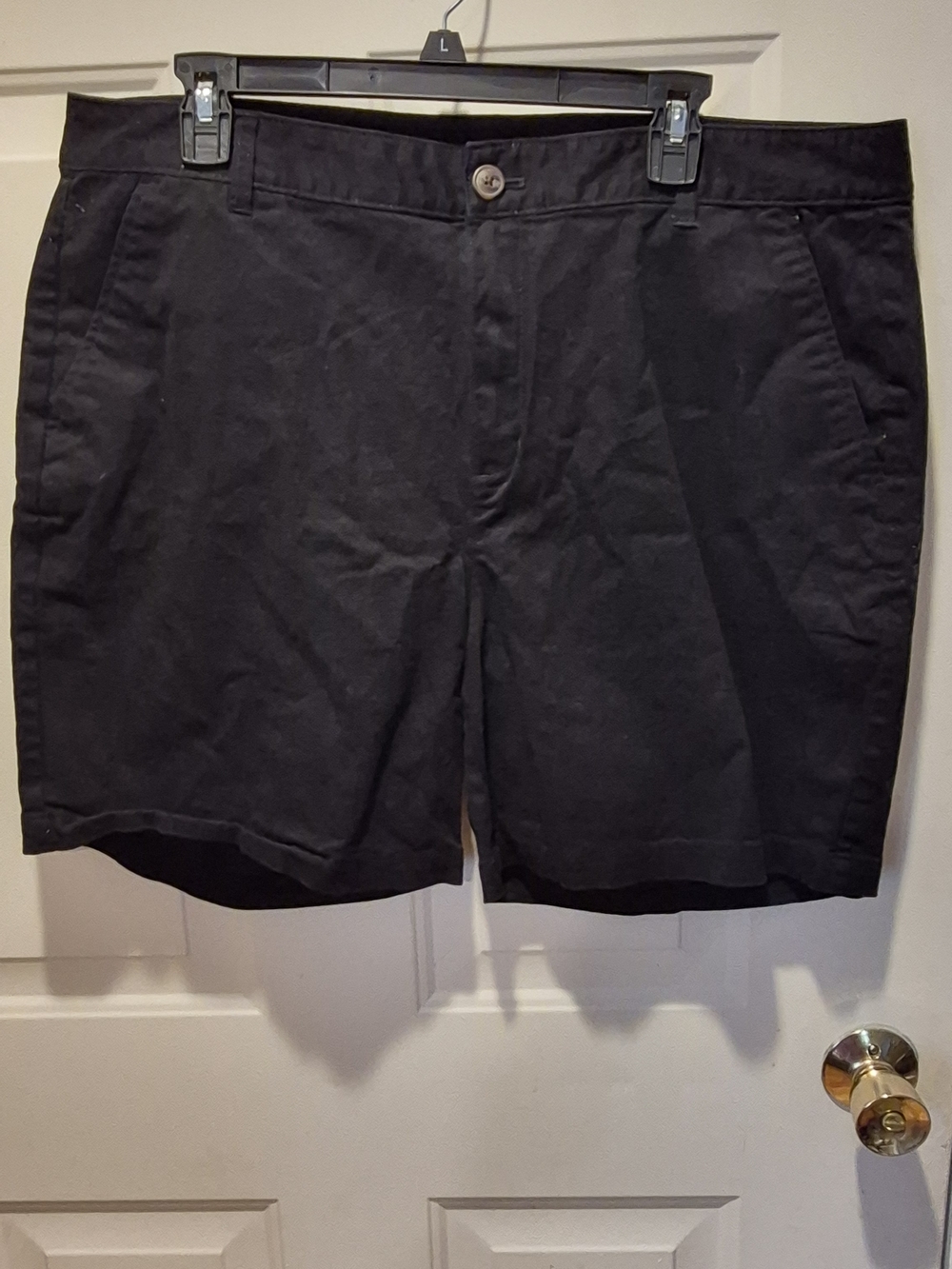 Old Navy Black High-Rise Bermuda Shorts
